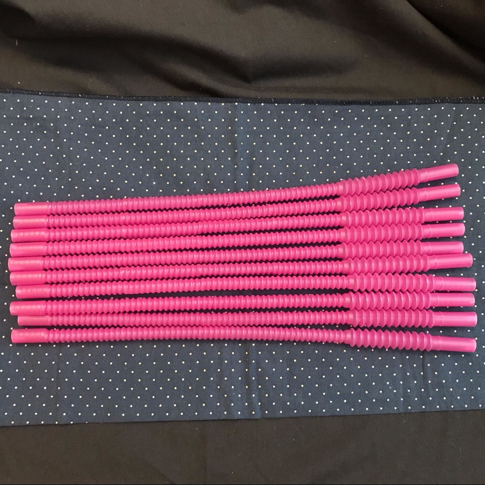 Tupperware Set of 10 Whistle Straws Eco Reusable